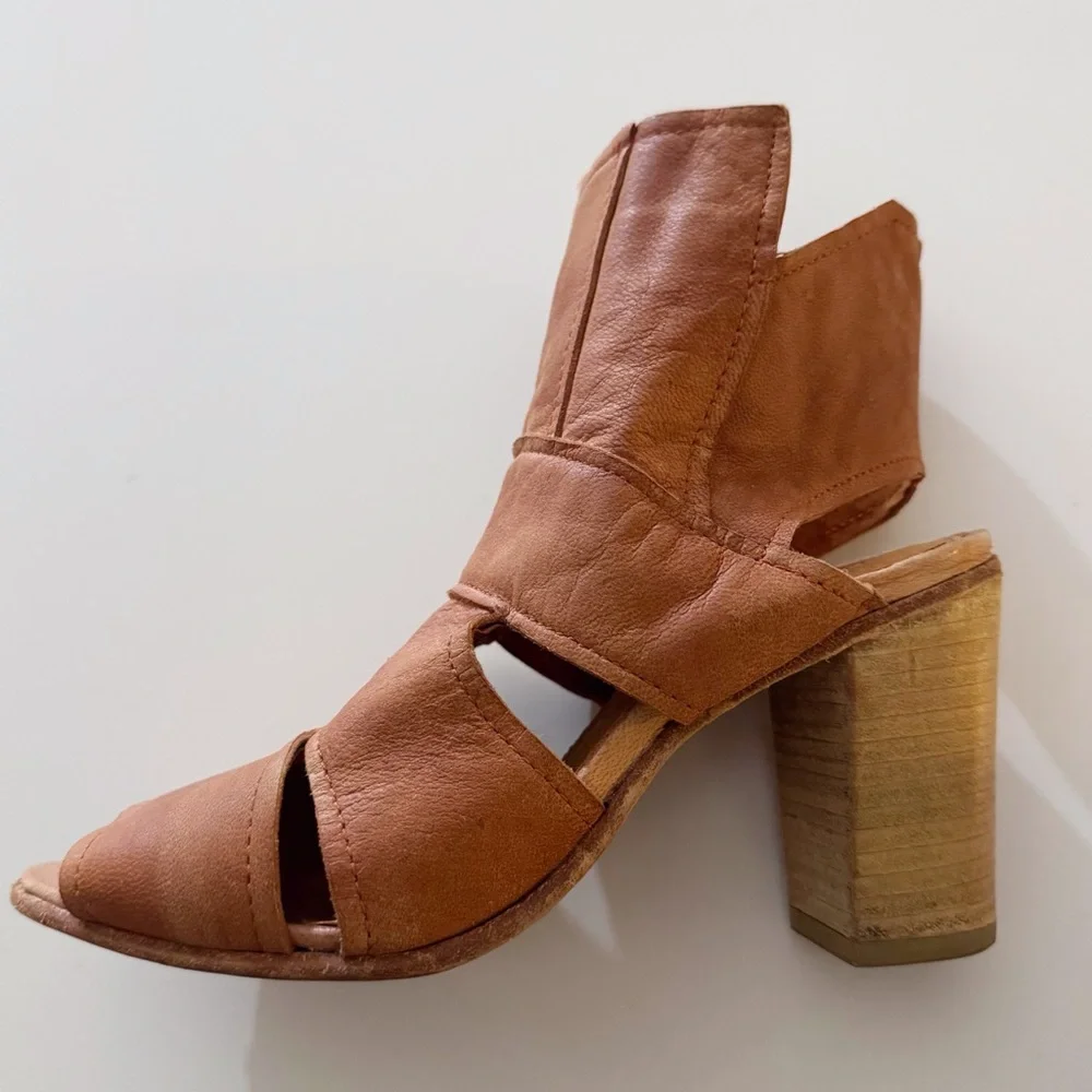 Free People Effie Leather Heeled Sandals
